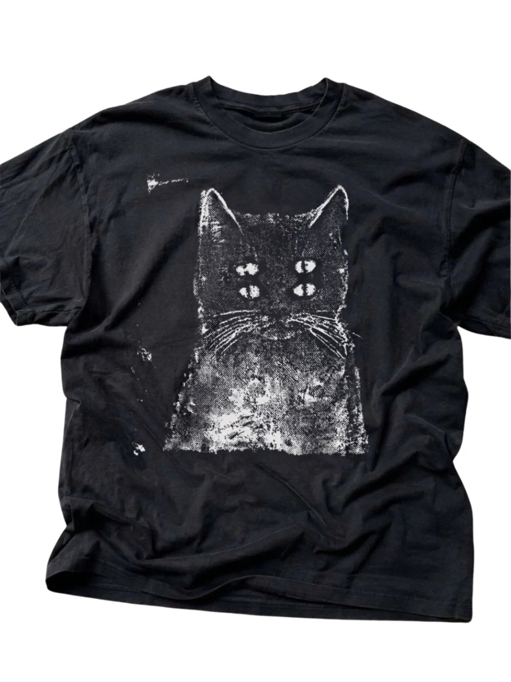 Vintage Black Cat Graphic Tee